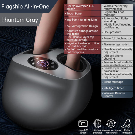Air Compression Heating Foot Massager