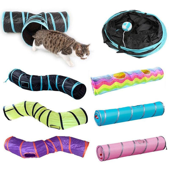 2/3/4/5 Holes Collapsible Cat Tunnel Tube