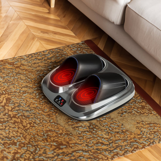 Shiatsu foot massager, heating, air compression, vibration pain relief