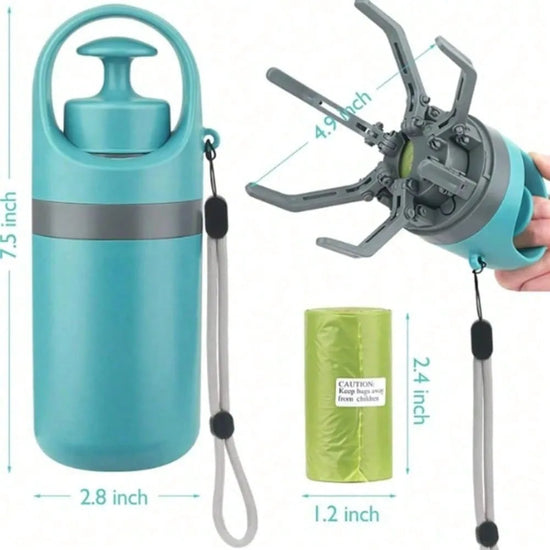 Portable No-Touch Pooper Scooper Pickup Claw