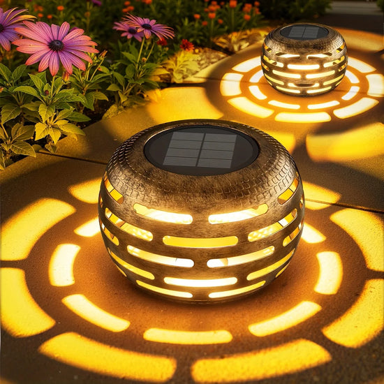 Retro Metal Waterproof Solar LED Lantern