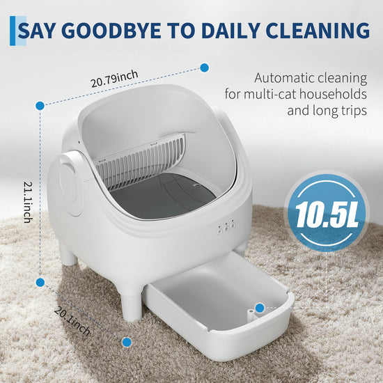 Self Cleaning Automatic Open Top Cat Litter Box