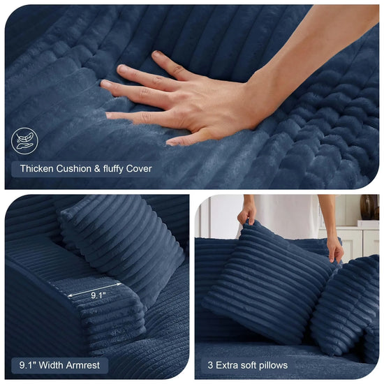 Boneless Corduroy Chaise Lounge