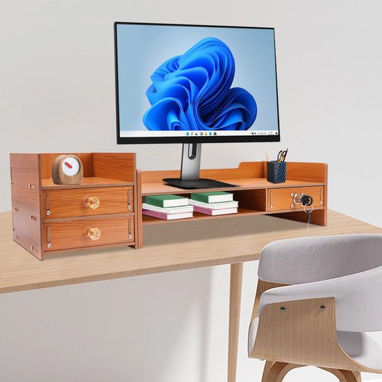 Wood Monitor Stand Riser