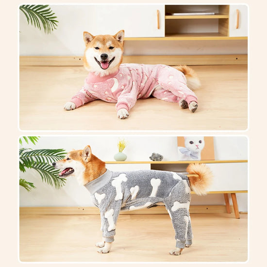 Soft and Warm Fleece Stretchable Dog Pajamas