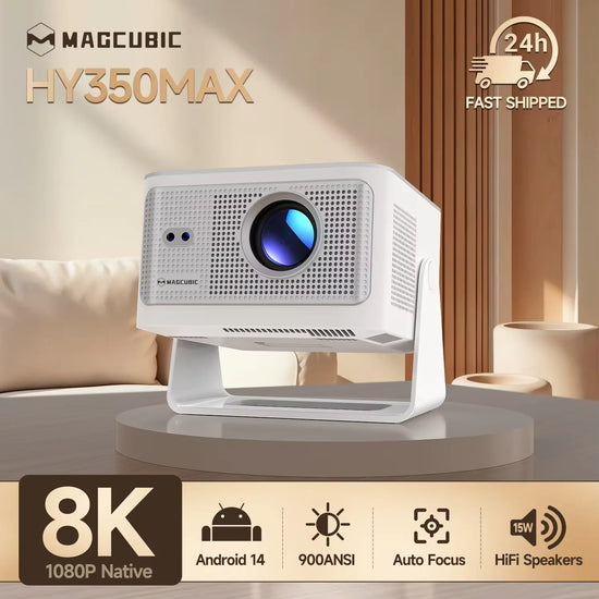 Android 14 900ANSI Auto Focus Projector with Native 1080P Support 8K With Wifi6 BT5.4