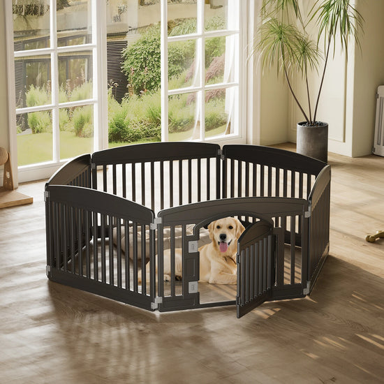 6 Panel 24IN Expandable Durable Puppy Playpen
