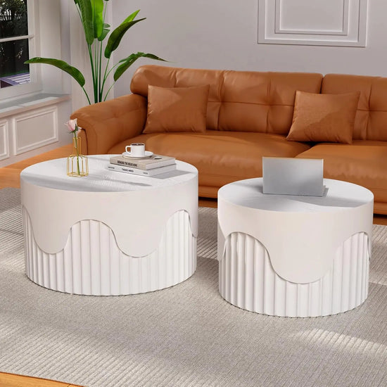 Mid Century Nesting Coffee Table Set of 2