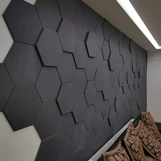 High Density Hexagonal Design Acoustic Sound Proof Panels