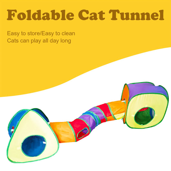 Collapsible Interactive Peek Hole Cat Tents and Tunnel