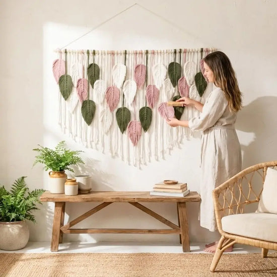 Hand Crafted Large Macrame Wall Hanging