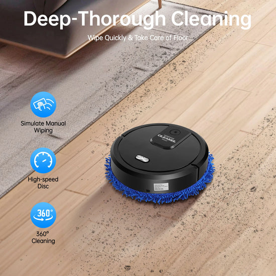 Silent Intelligent Sweeping Mopping Floor Robot