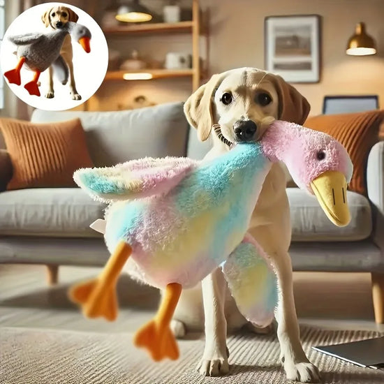Soft Colorful Duck Dog Buddy Anxiety-Relieving