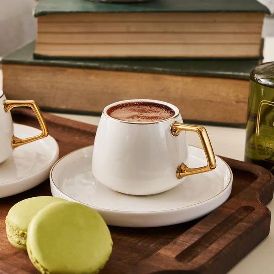 Saturn Gold Turkish Coffee Cup Set  6-12 Piece