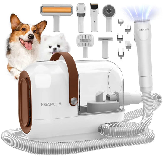 Low Noise Pet Grooming Vacuum Kit with 7 Tools