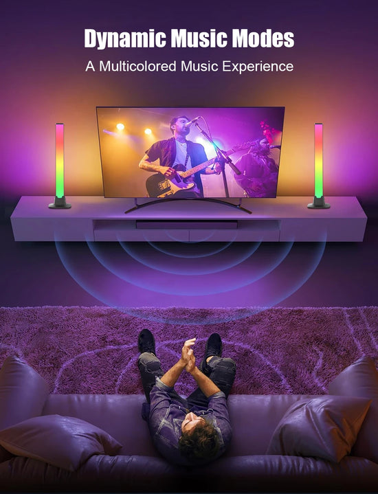 Smart LED Pickup Light Bar RGBIC Music Rhythm Lights