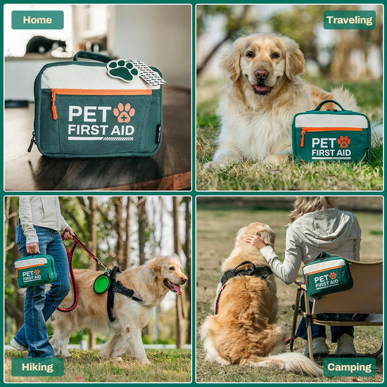 Pet Emergency First Aid Kit for Dogs & Cats, for Home, Hiking, Traveling