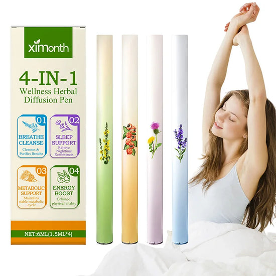 4-In-1 Herbal Diffusion Pen Set for Gentle Daily Wellness Support