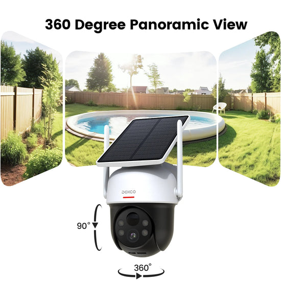 3MP 100% Wire-Free Solar WiFi Camera with 5000mAh Battery