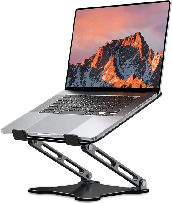 Adjustable Metal Laptop Stand with Ventilated Riser