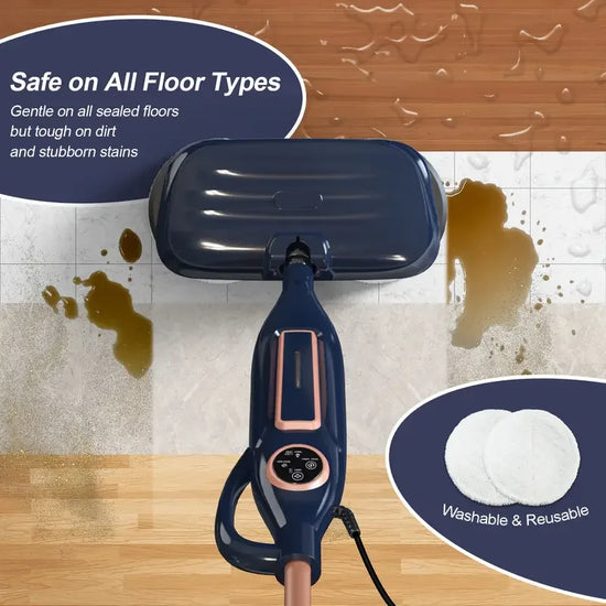 Lightweight Steam Mop Cleaner with Rotating Mop Pad