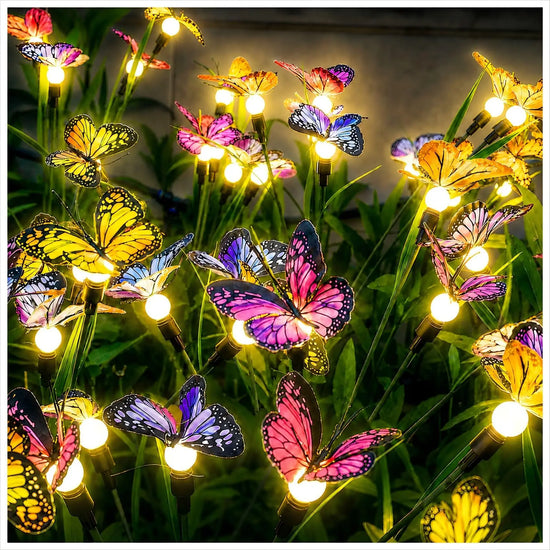 2 Pack Solar Swaying Butterfly Lights