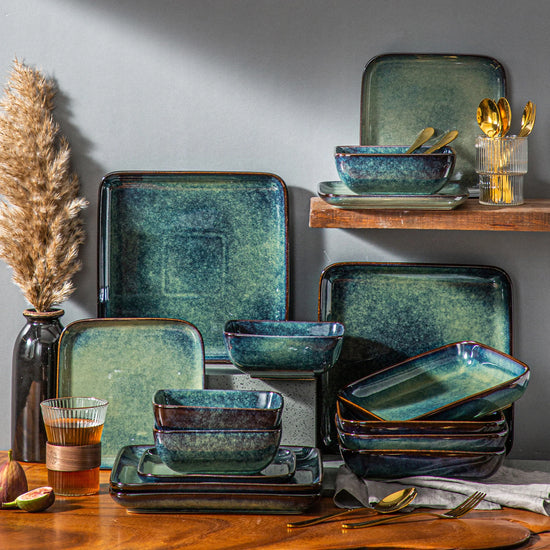 Vancasso Stern Square Kiln Glazed Dinner Set