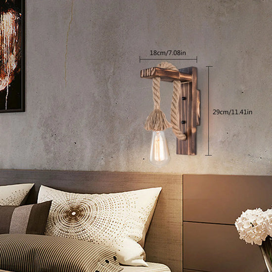Rustic Farmhouse Wall Sconce Lamp