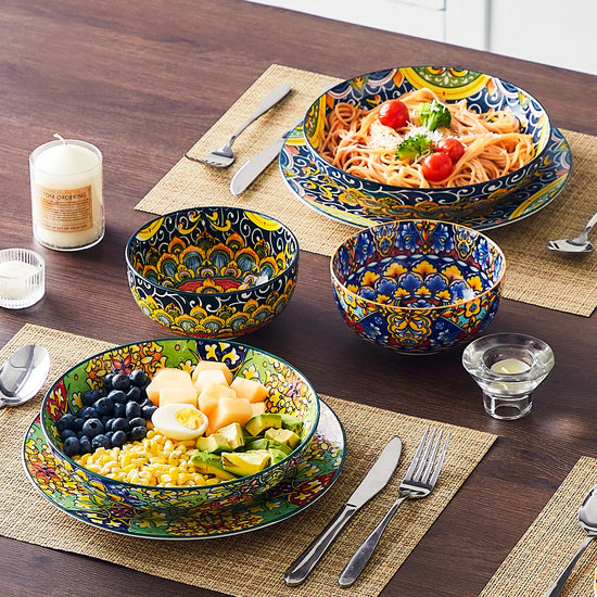 4/8 Piece Ceramic Pasta Bowls 42 Oz Soup Bowls