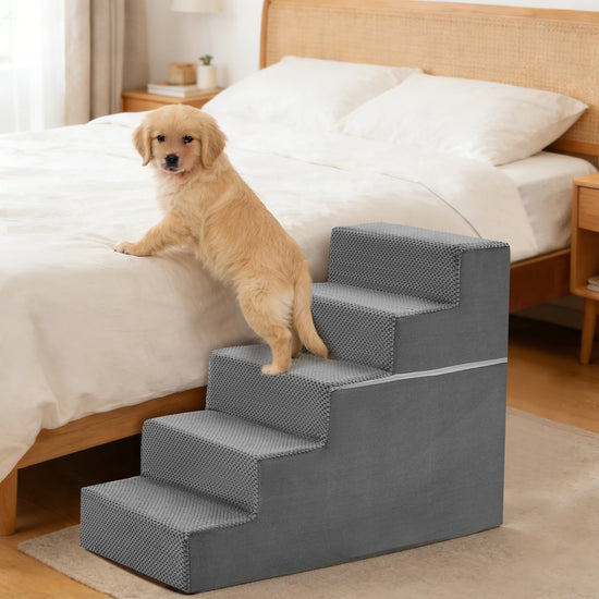 Right Angled Foam Pet Stairs Ramp