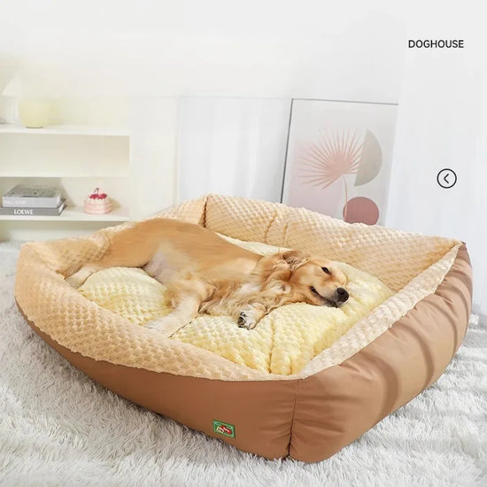 Comfortable and Soft Rectangular Pet Bed with Thick Padding
