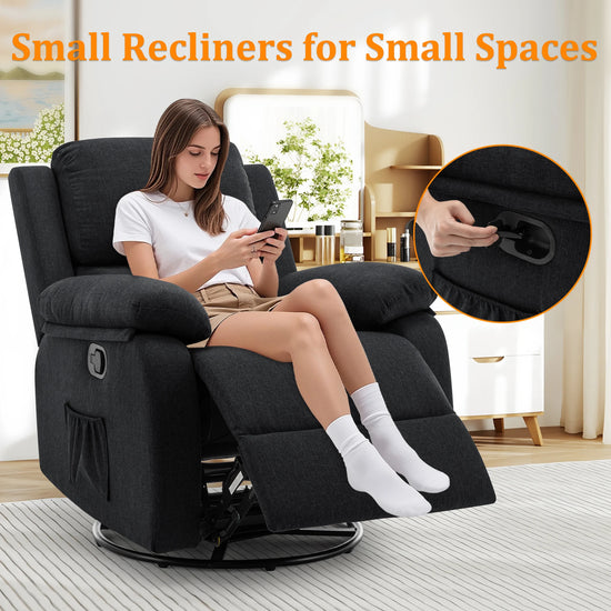 360 Compact Swivel Rocker Recliner