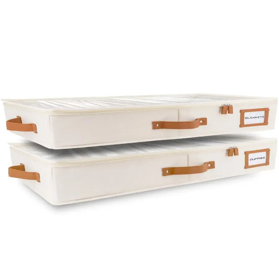 2pc Low Profile Under Bed Storage Containers