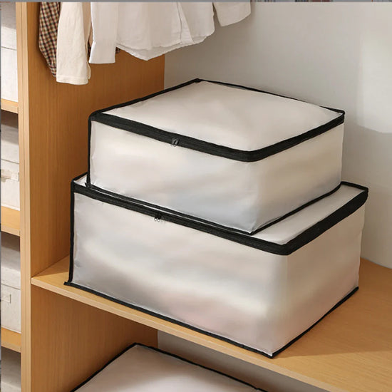 Underbed Storage Bag Foldable Quilt Bag Wardrobe Clothes Storage Box Dustproof Organizer Large Capacity Quilt Storage Bag