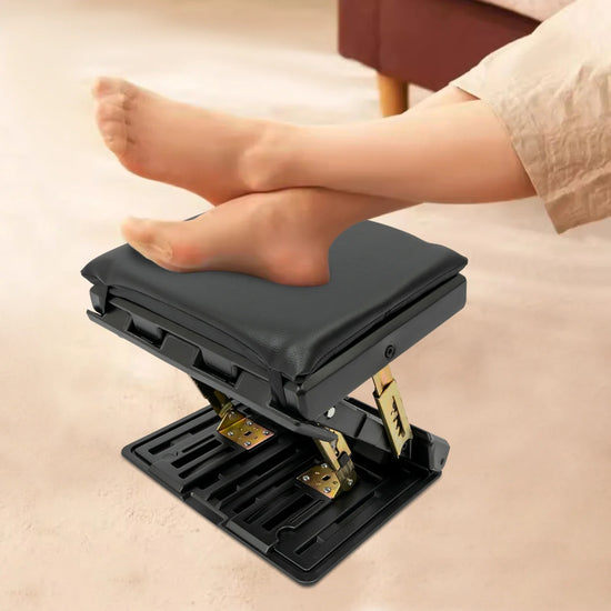Ergonomic Foldable Footrest w/ Adjustable Angle