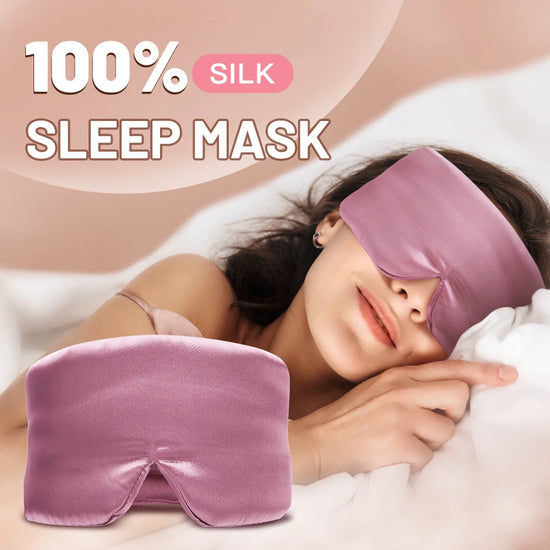 100% Mulberry Silk Sleep Mask with Adjustable Headband