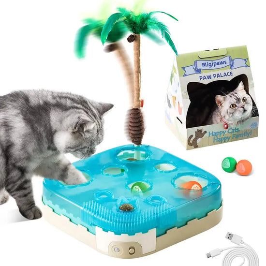 7in1 Interactive Motion Activated Cat Indoor Playset