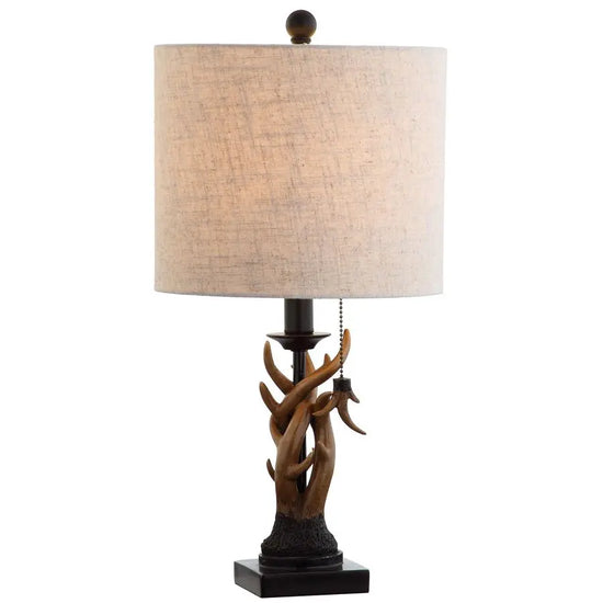 Farmhouse Rustic Antler Table Lamp