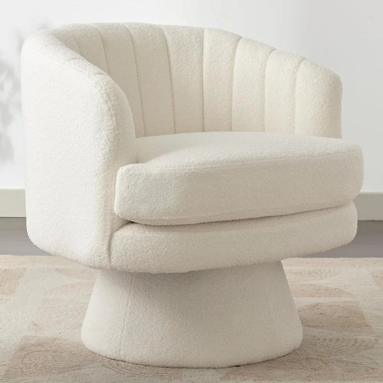 Modern 360 Degree Swivel Barrel Chair