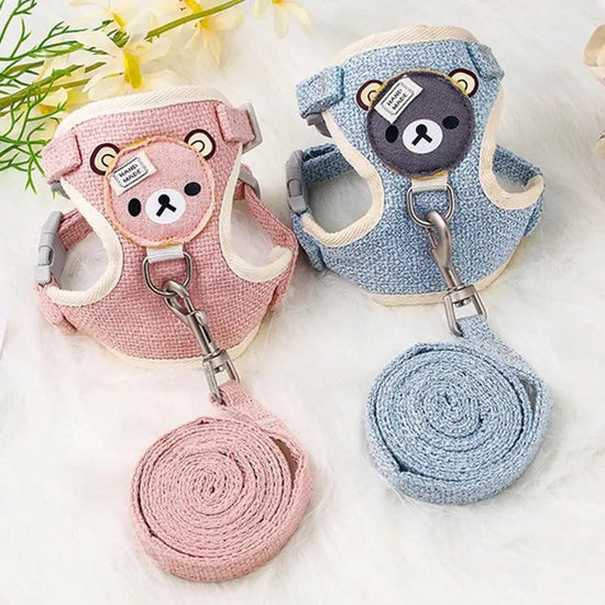 Adorable and Adjustable Cat Harness Leash