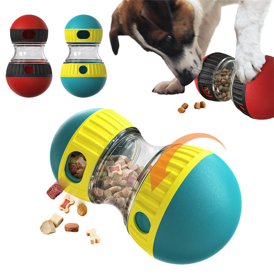 Dog Treat Dispensing Puzzle Toy – Slow Feeder Tumbler Ball | Adjustable Difficulty