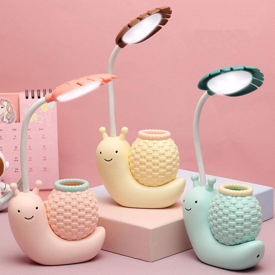 Snail Led Cute Pen Holder Desk Light