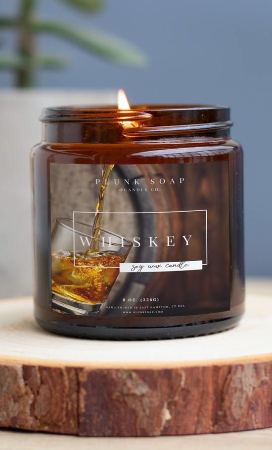 Whiskey Scented Soy Candle
